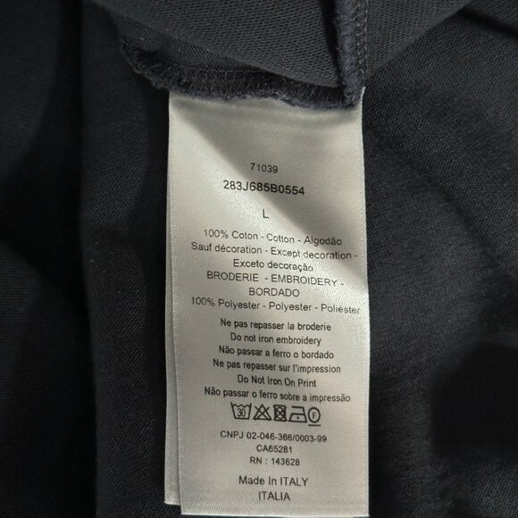 Dior Cactus Jack Black & Green Embroidered Logo T-Shirt - Picture 4 of 6